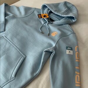 Carhartt TS0288-W Women's Relaxed Fit Midweight Logo Sleeve Graphic Sweatshirt